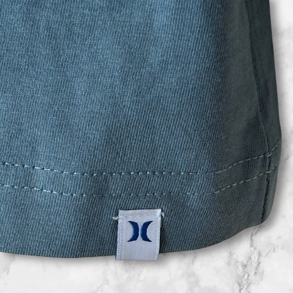 NWT Hurley Graphic Tee Double Palms Hypnotic Blue Gray Size XL - Picture 4 of 12